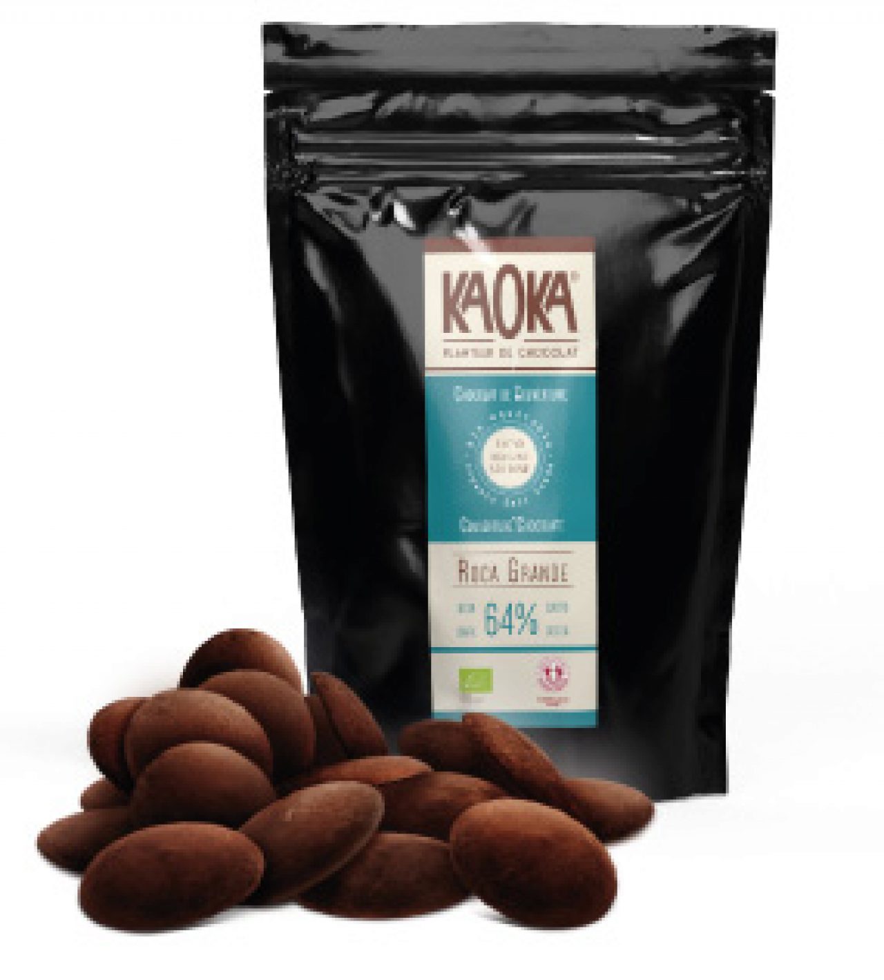 Kaoka Chocolat Noir Professionnel de Couverture 64 Bio Equitable