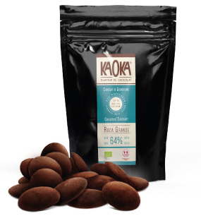Palets de chocolat Noir 64% cacao origine sao tome bio équitable