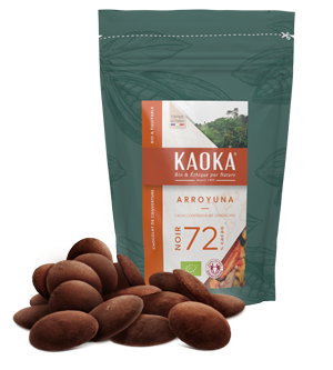 Chocolat de couverture 72% cacao origine République Dominicaine bio équitable pour professionnels (artisans et industriels)