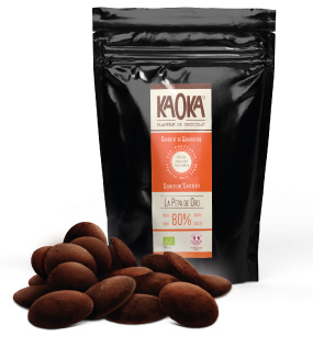 Palets de chocolat Noir 80% cacao bio équitable