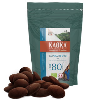 Chocolat de couverture 80% cacao origine Équateur bio équitable pour professionnels (artisans et industriels)