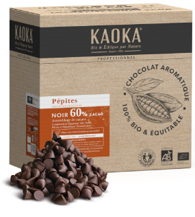 Kaoka  Bâton de Boulanger au Chocolat Noir 48% - Bio Equitable