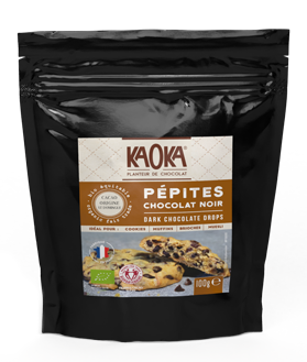 Pépites de chocolat noir bio equitable kaoka
