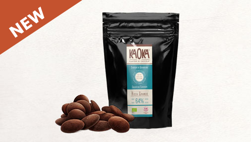 New dark coating chocolate 64% cocoa