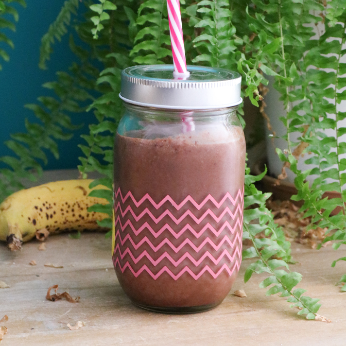 Smoothie Banane, Coco & Cacao