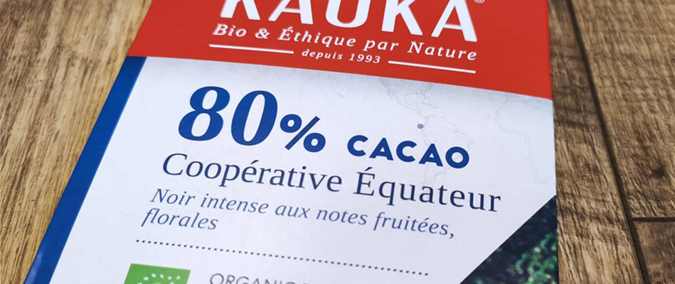 Tablette de chocolat à 80% de cacao