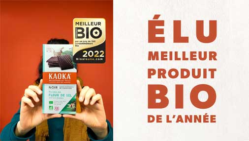 Kaoka tablette noir fleur de sel meilleur produit bio 2022