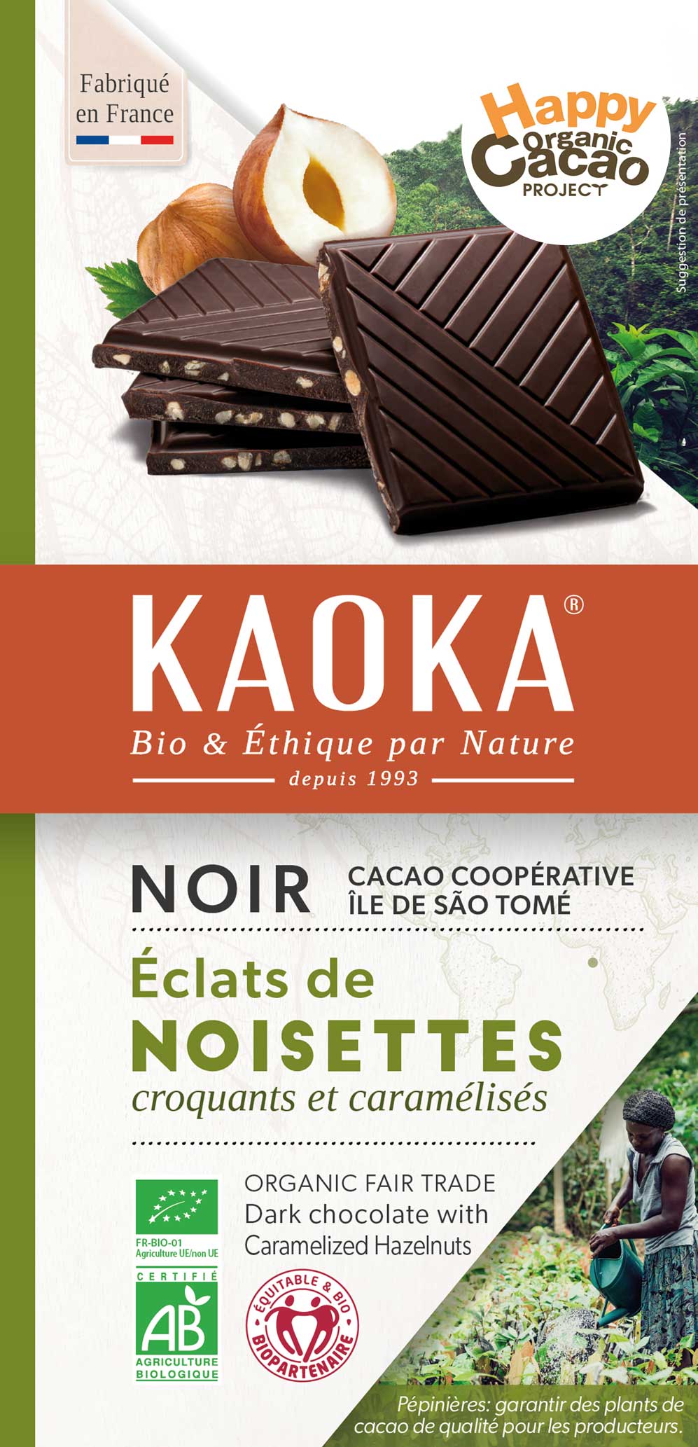 Chocolate bar Dark Hazelnuts