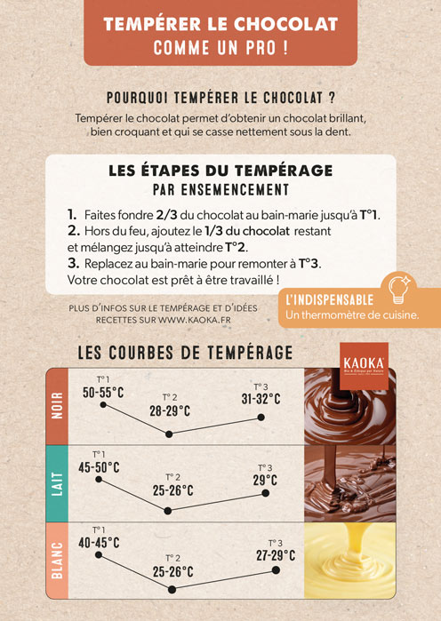Fiche Mémo : Comment tempérer le chocolat ?