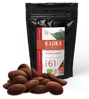 Chocolat Noir de Couverture Bio et Équitable 61% de cacao