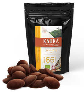 Chocolat Noir de Couverture Bio et Équitable 66% de cacao origine Sao Tomé