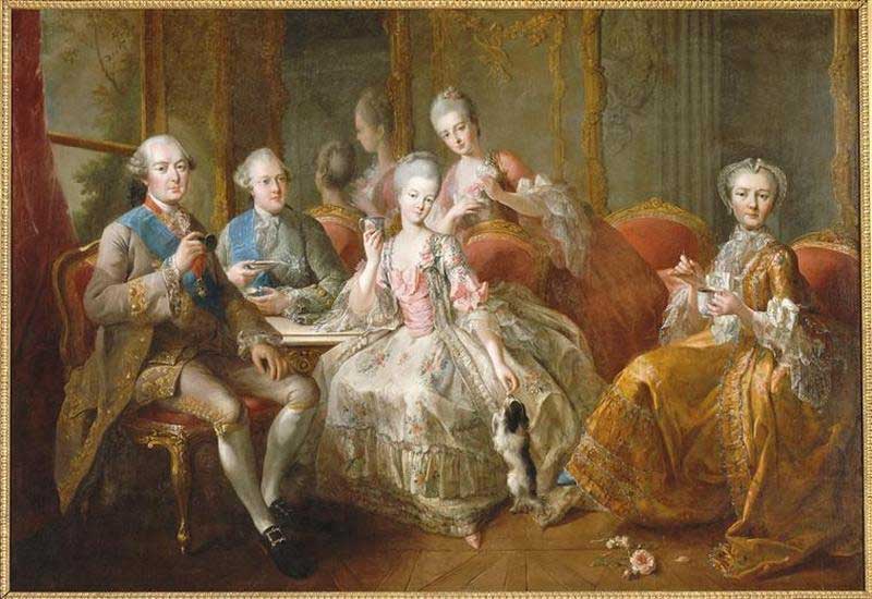 LA FAMILLE DU DUC DE PENTHIEVRE, DIT LA TASSE DE CHOCOLAT