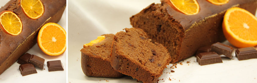 recette cake chocolat au lait bio et orange