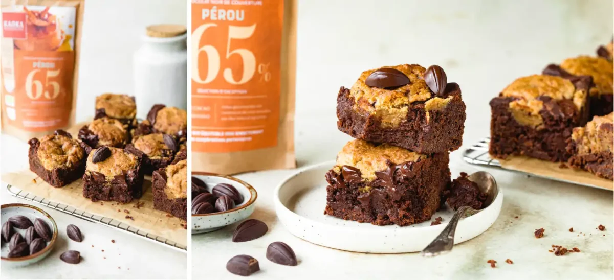 Recette de brookie sans œuf et vegan