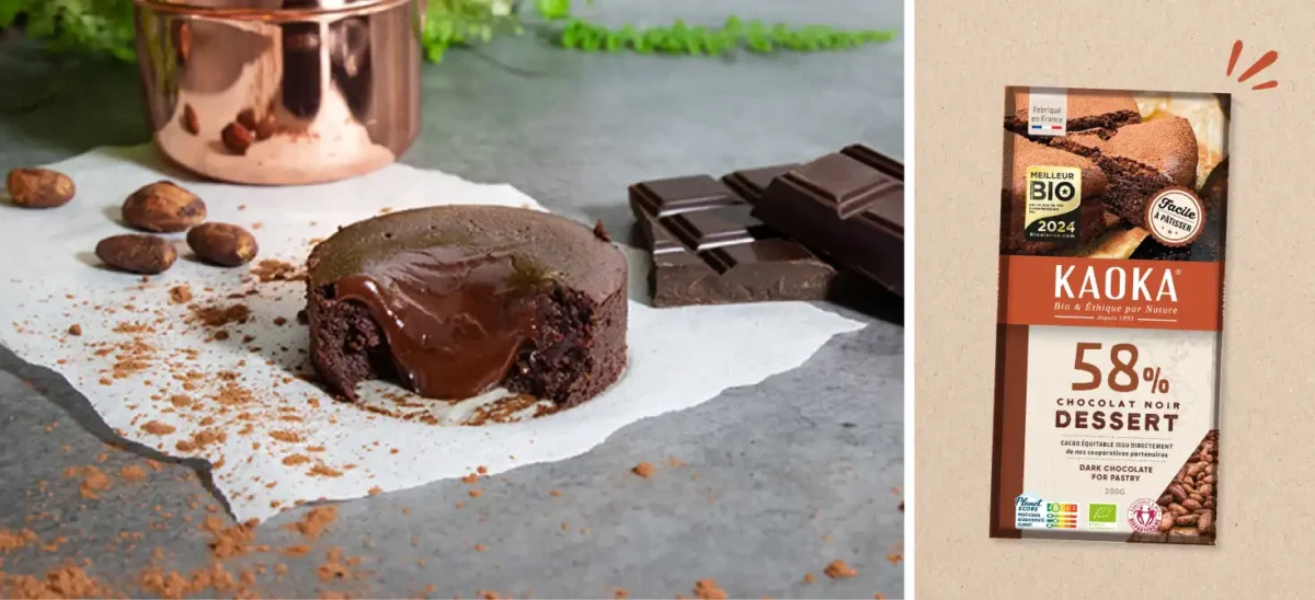 Recette de fondant au chocolat coulant sans oeufs