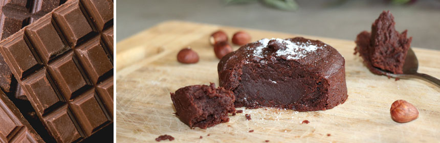 Recette de fondant chocolat noisettes vegan et sans gluten