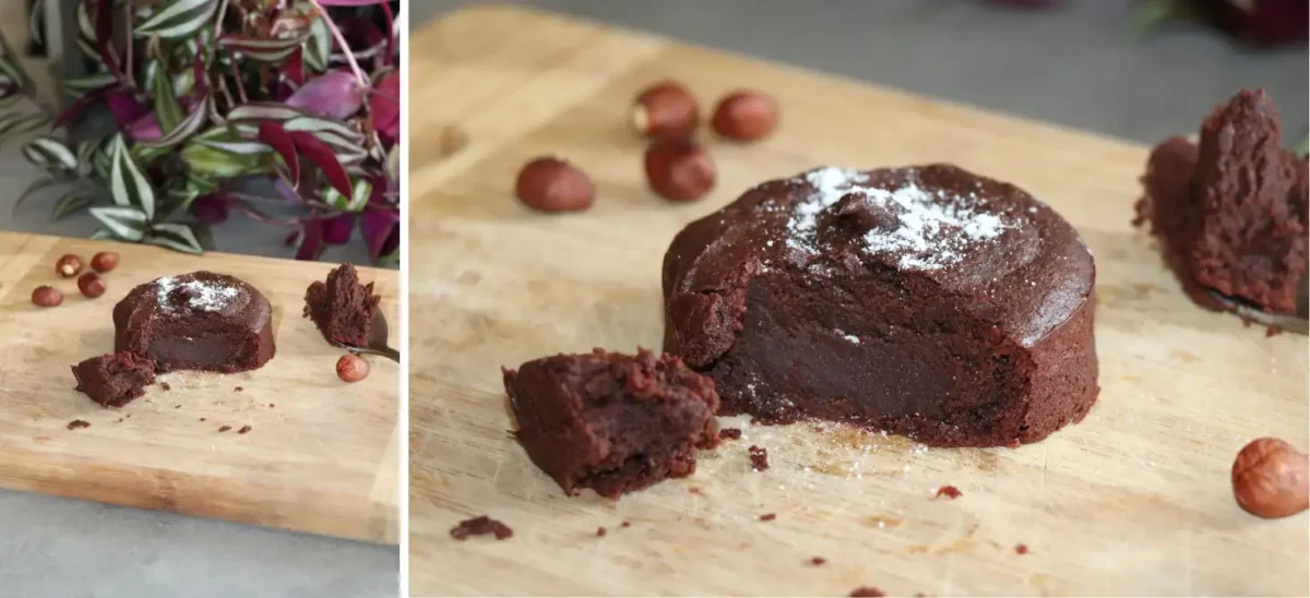 Recette de fondant chocolat noisettes vegan et sans gluten