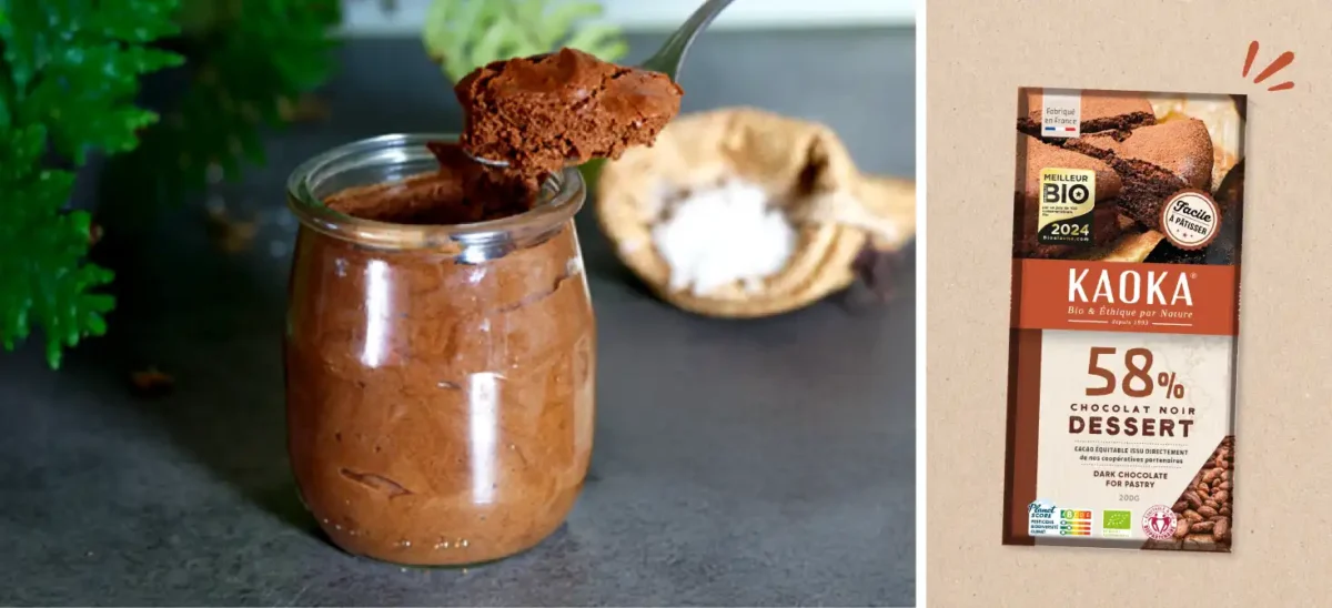 Recette de mousse au chocolat sans oeuf