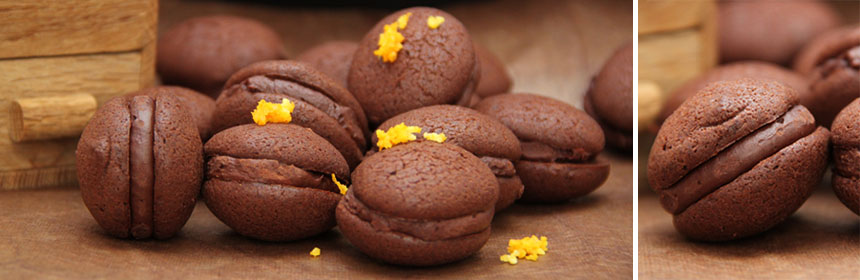 recette whoopies orange et chocolat noir bio