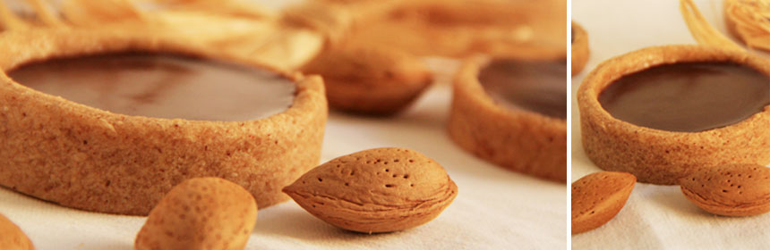 Recette de tartelettes chocolat au lait et lait d'amandes