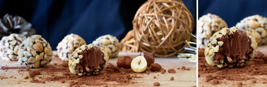 truffes de noël au chocolat noisettes