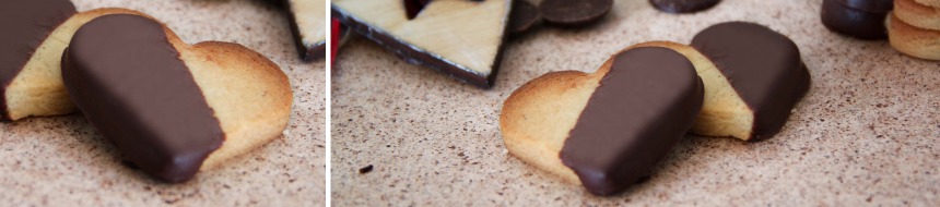 Recette de biscuits cœur citron au gingembre et chocolat noir