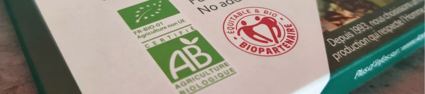 Une tablette de chocolat certifiée Bio