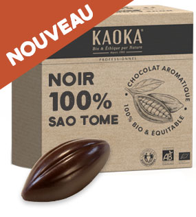 Masse de cacao bio équitable, 100% cacao Sao Tomé