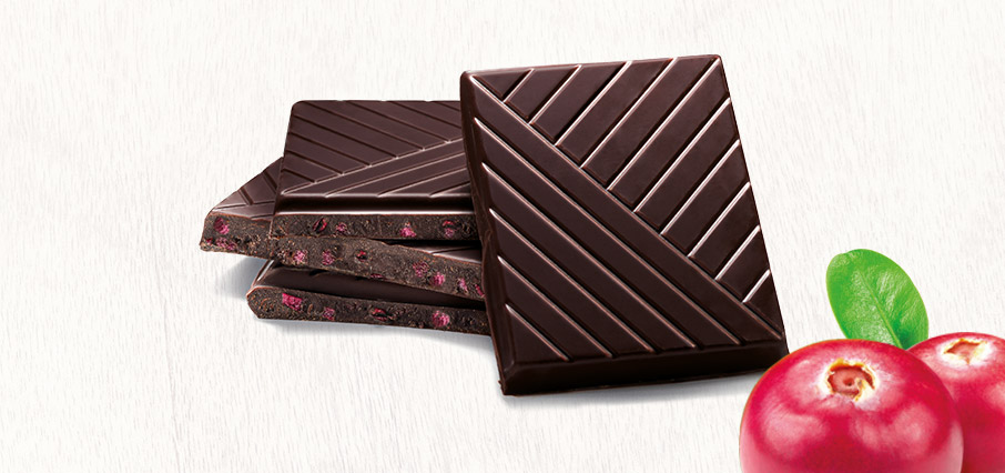Chocolat noir aux cranberries