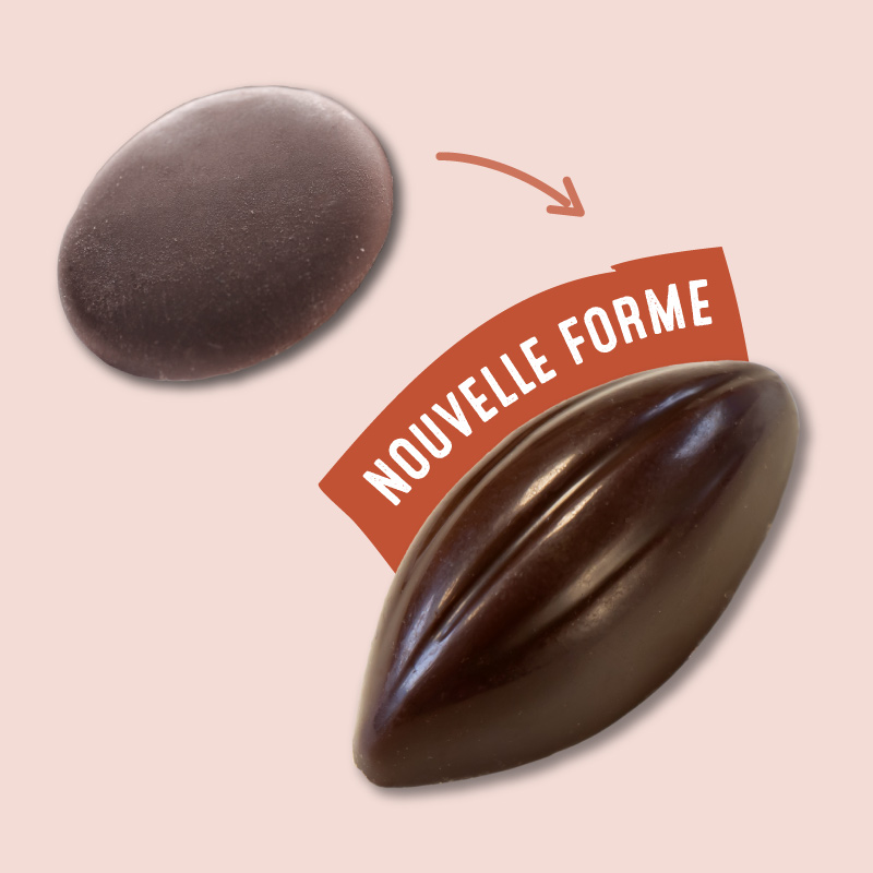Article nouveau look pour le chocolat de couverture Kaoka