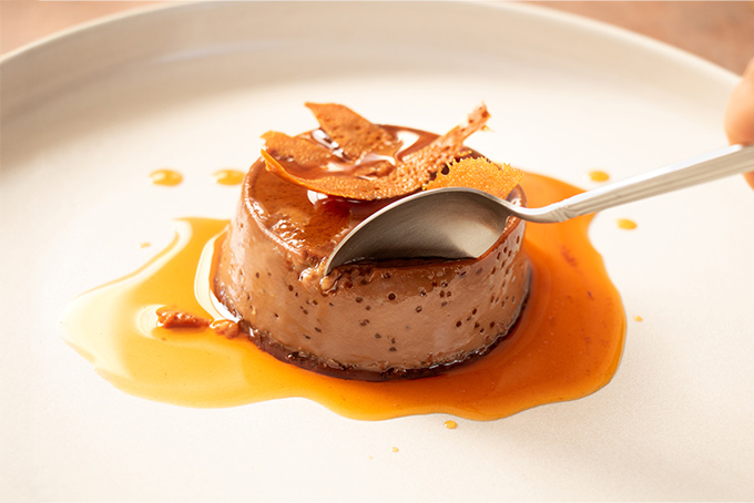 Recette de flan au chocolat et caramel