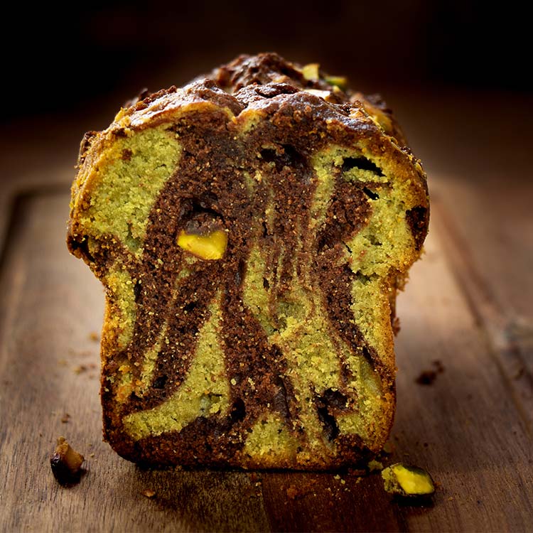 Marbré au cacao bio équitable réalisé à partir de cacao maigre de la marque Kaoka