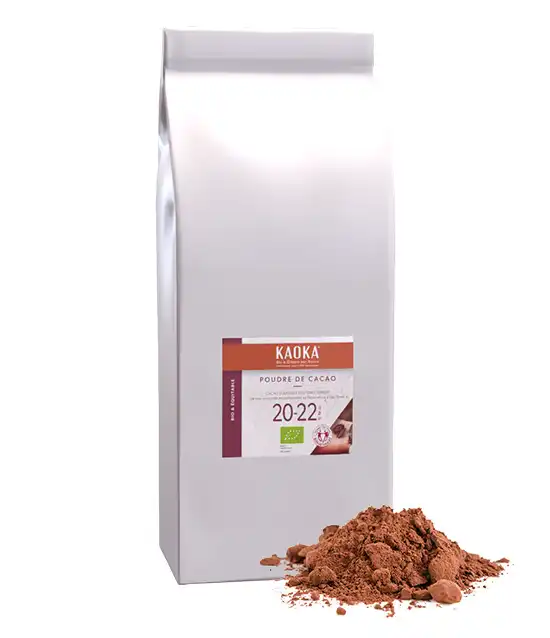 Poudre de cacao alcalinisée 20–22% matière grasse –format 5 kg
