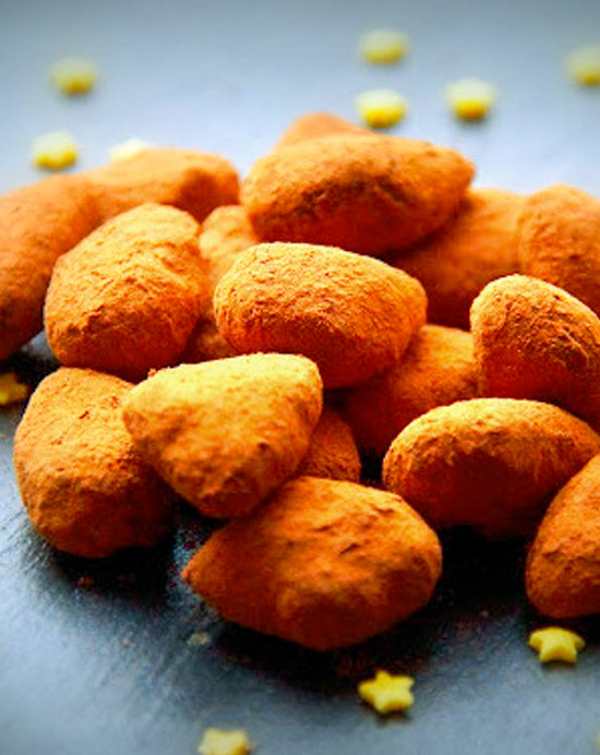 Recette d'amandes enrobées de caramel et de chocolat noir