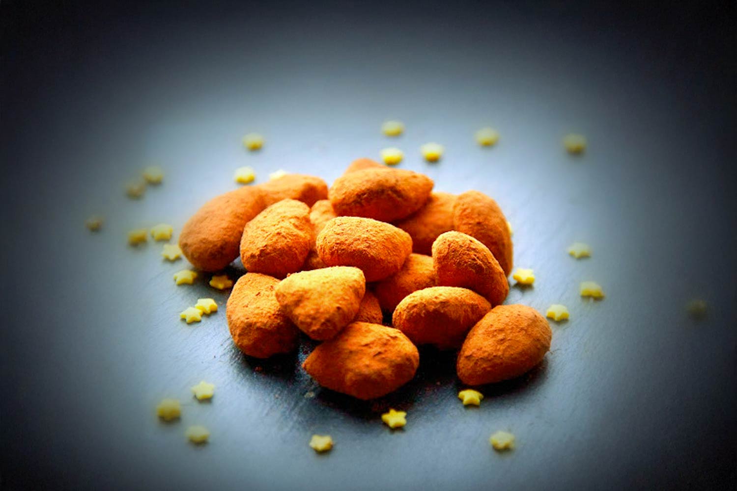 Recette d'amandes enrobées de caramel et de chocolat noir