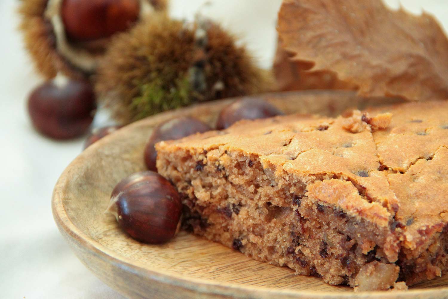 Recette de l'ardéchois, un moelleux aux châtaignes et aux pépites de chocolat