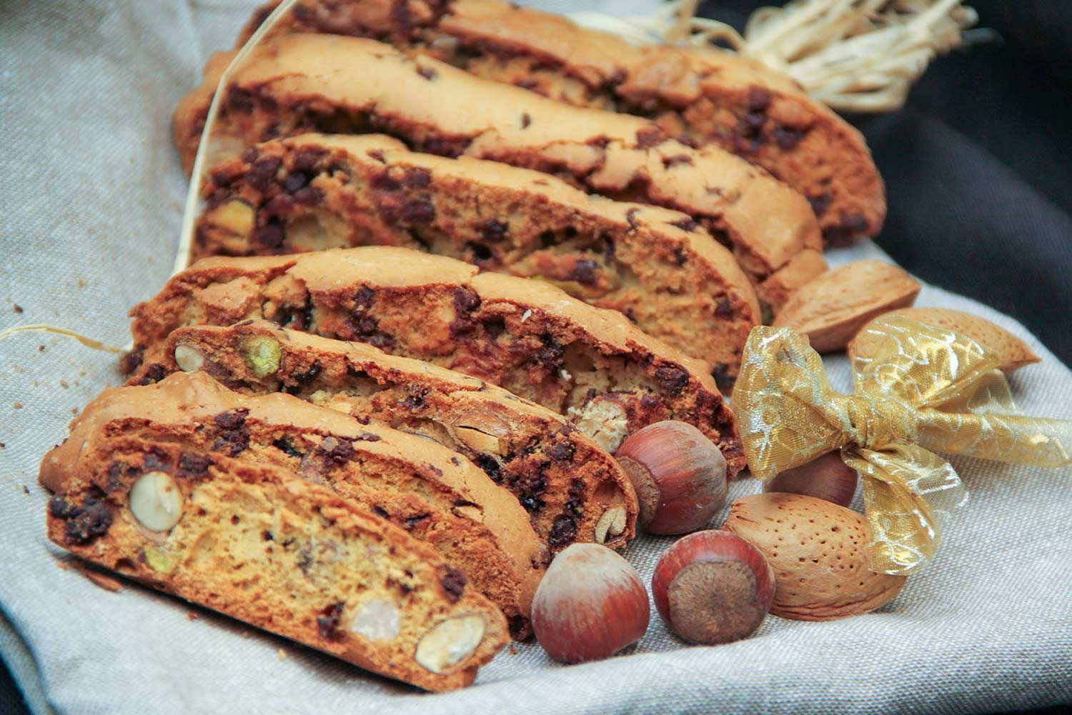 Recette de biscottis aux fruits secs et pépites de chocolat