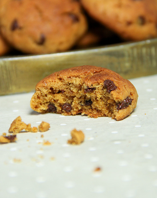 Recette de biscuits au beurre de cacahuètes et aux pépites de chocolat