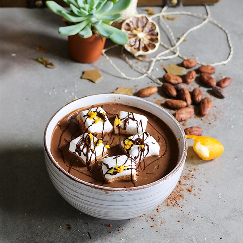 Chocolat chaud à l'orange