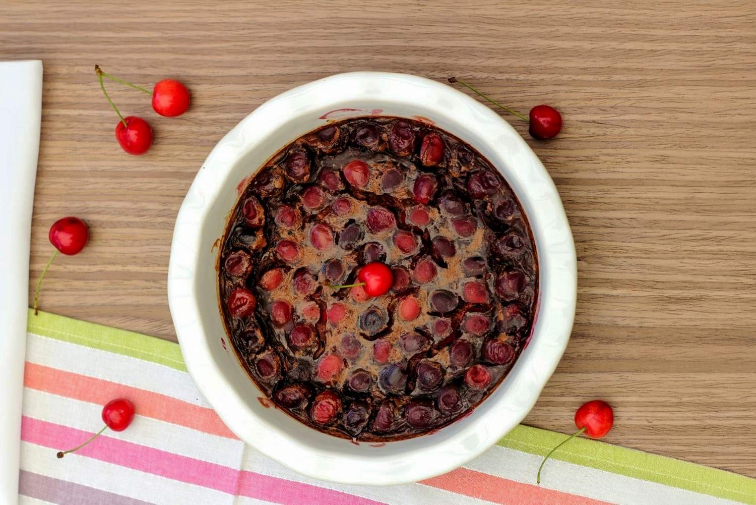 Recette de clafoutis aux cerises et au chocolat