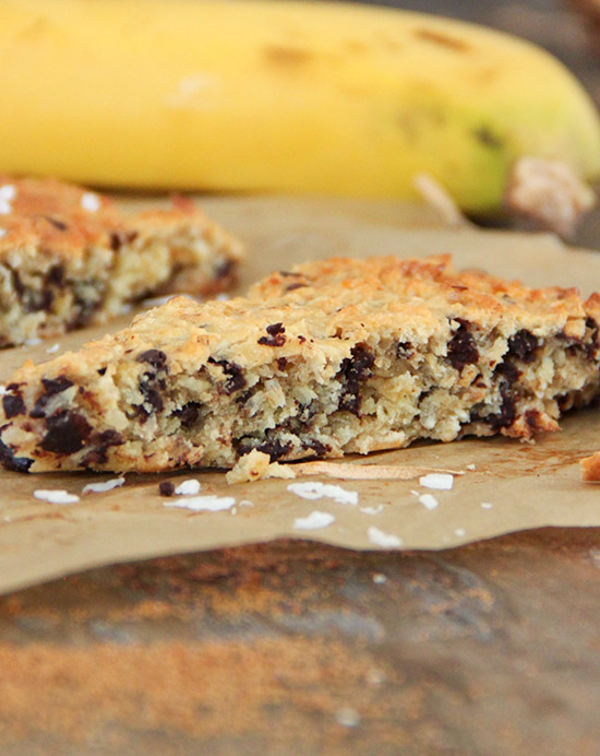 Recette de cookie géant à la banane, noix de coco et aux pépites de chocolat