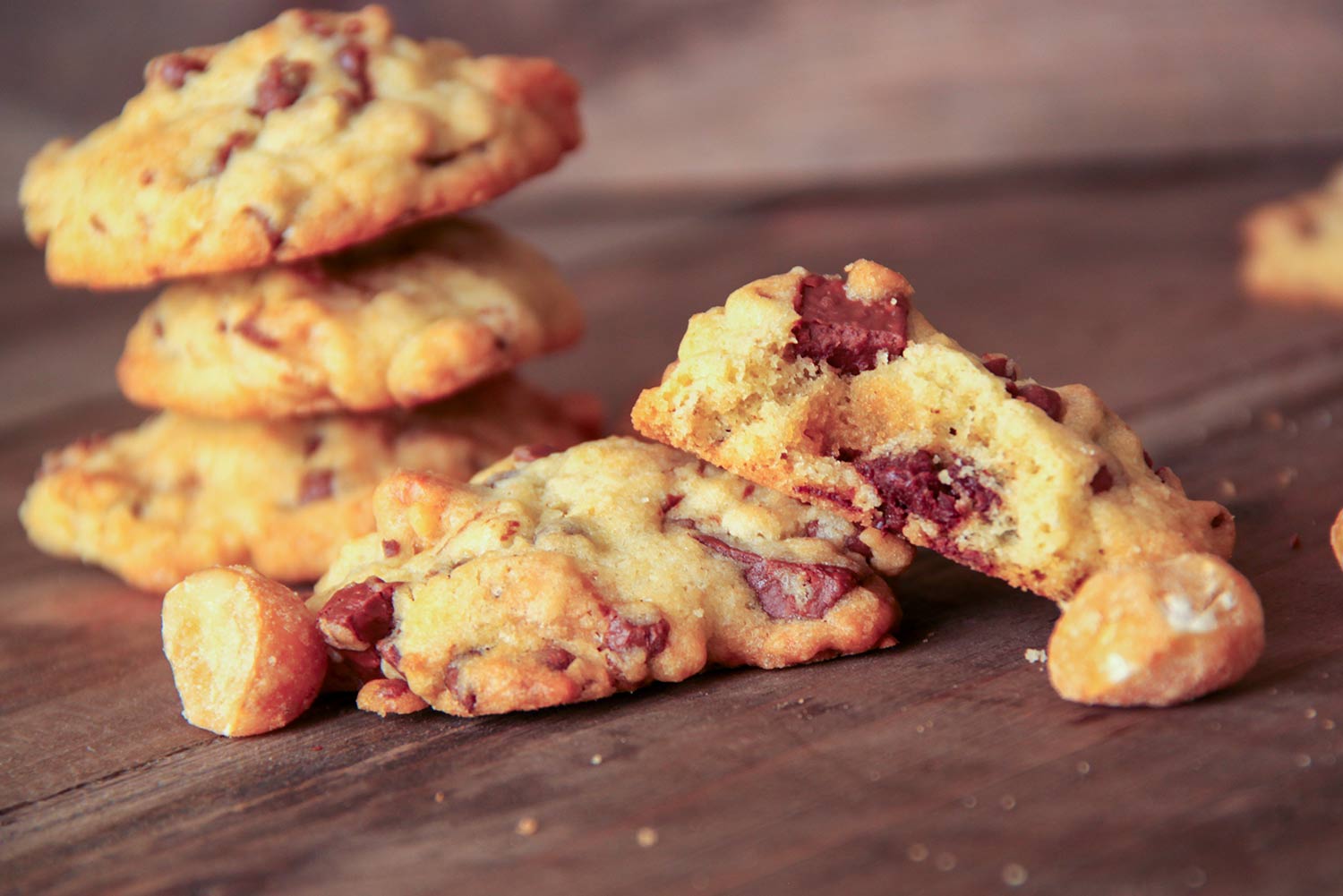 Recette de cookies au chocolat au lait et aux noix de macadamia