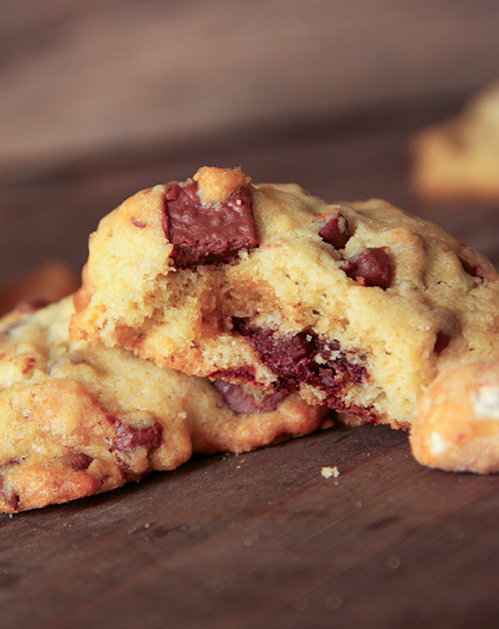Recette de cookies au chocolat au lait et aux noix de macadamia