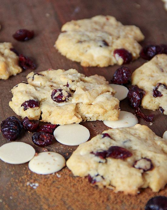 Recette de cookies au chocolat blanc et aux cranberries