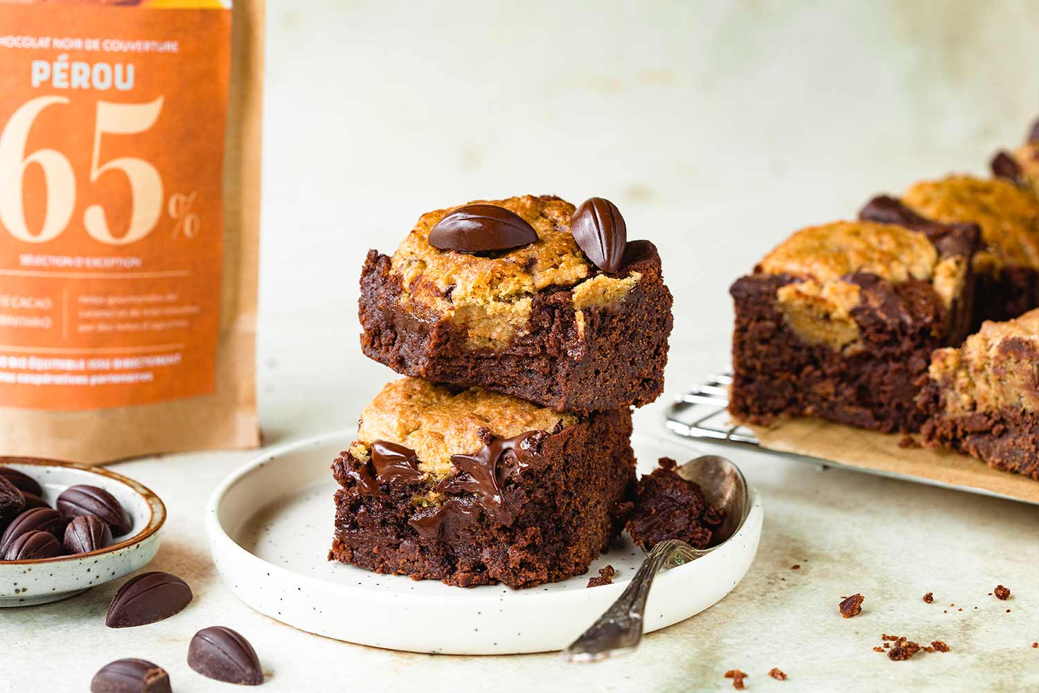 Recette de brookie vegan