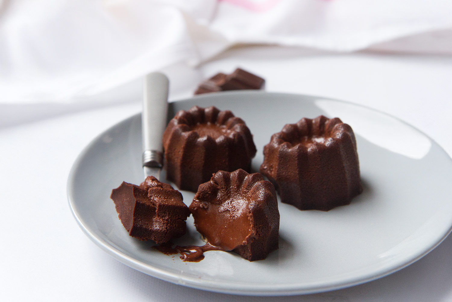 Recette de cœurs coulants au chocolat noir