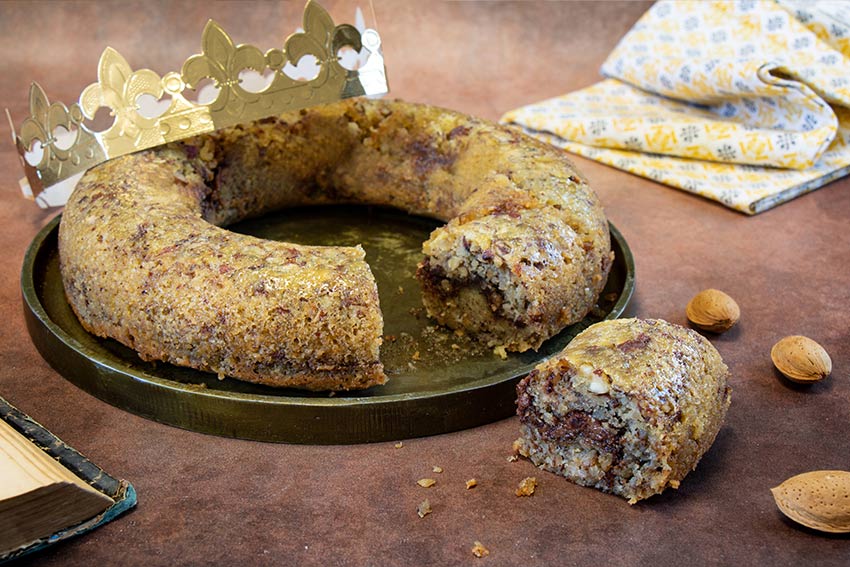 Recette de couronne des rois à la frangipane et au chocolat