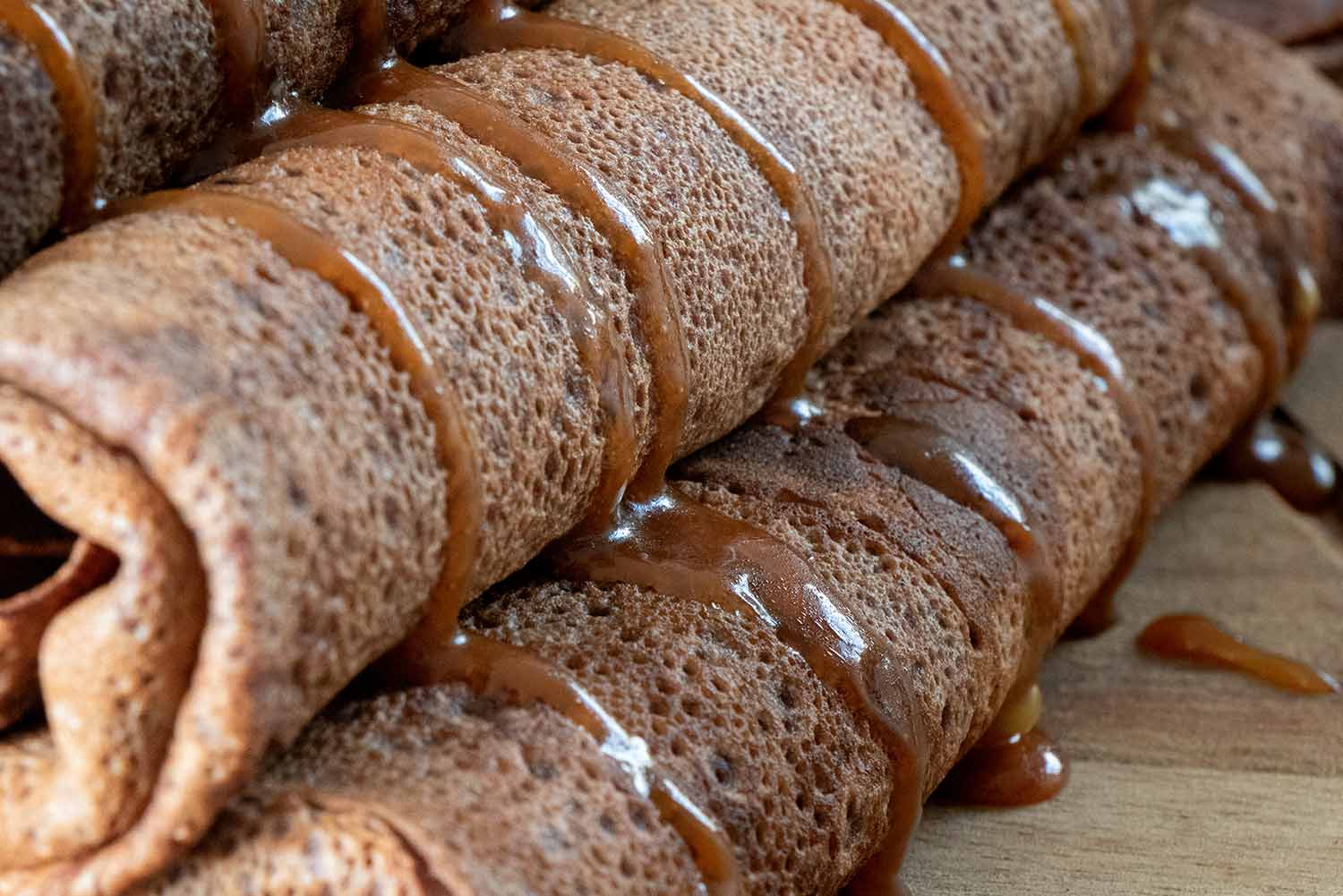 Recette de crêpes au cacao maigre Kaoka