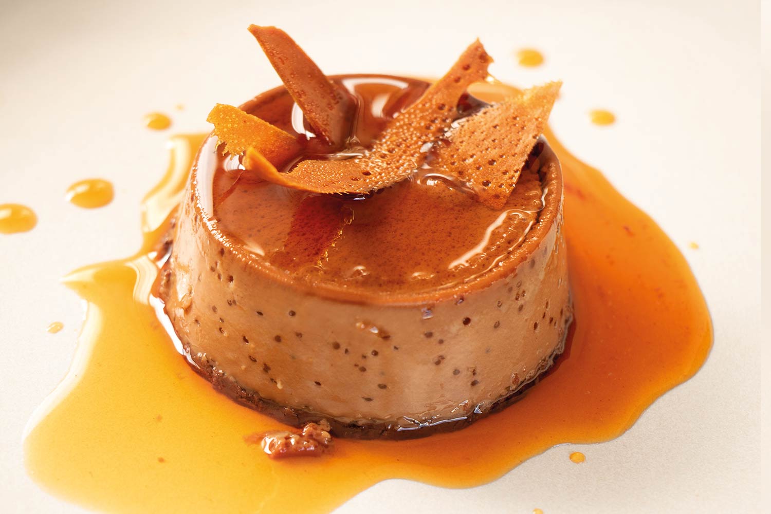 Recette de flan au chocolat et caramel