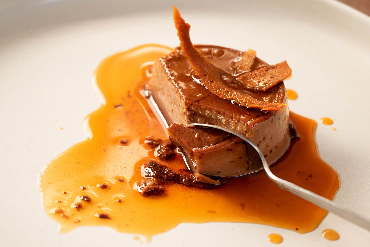 Recette de flan au chocolat et caramel